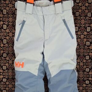 Helly Hansen Jr Legendary youth snow pant,  sz 8, in Baby Trooper (light blue)